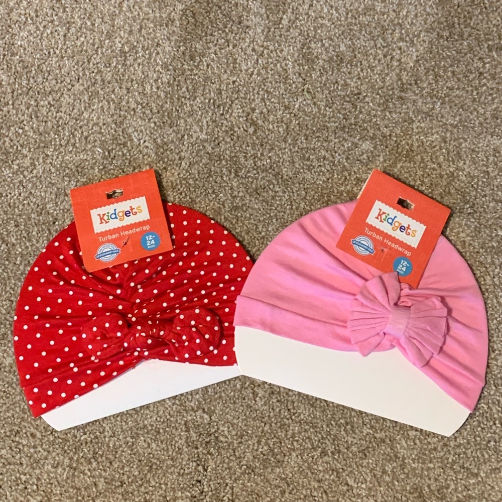 Kidgets turban headwraps bow tie